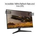 ASUS TUF Gaming VG249Q3A Gaming Monitor – 24-inch(23.8 inch viewable), Full HD (1920x1080), 180Hz, Fast IPS, ELMB, 1ms (GTG), FreeSync Premium, Variable Overdrive, 99% sRGB