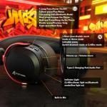 ATTACK SHARK L30PRO Wireless Gaming Headset, 7.1 Surround Sound, EQ Modes, 50mm Drivers, Tri-Mode Connectivity, 1100mAh Battery, Over-Ear Headset with Detachable Noise-Cancelling Mic for PC -Red