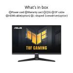 ASUS TUF Gaming VG249Q3A Gaming Monitor – 24-inch(23.8 inch viewable), Full HD (1920x1080), 180Hz, Fast IPS, ELMB, 1ms (GTG), FreeSync Premium, Variable Overdrive, 99% sRGB