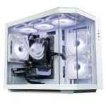ionz Gaming PC - Desktop Computer, AMD Ryzen 7 5700X, NVIDIA RTX 5060,16GB RAM 1TB NVMe SSD, 120mm AIO, Windows 11, 600W 80+ PSU, WiFi, Apex, White
