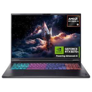 Acer Nitro 18 AN18-61 Gaming Laptop - AMD Ryzen AI 9 365, 32GB, 1TB SSD, NVIDIA GeForce RTX 5070Ti, 18" WQXGA 165Hz, Windows 11, Black