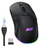 acer Wireless Gaming Mouse for Laptop, 24,000 DPI Wired Computer Gaming Mouse with 8 Programmable Buttons, Left & Right Hand, RGB Lighting Mice Gamer, Rechargeable, Long Battery Life for PC, Desktop