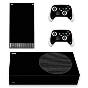 playvital Black Custom Vinyl Skins for Xbox Series S, Wrap Decal Cover Stickers for Xbox Series S Console Controller