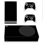 playvital Black Custom Vinyl Skins for Xbox Series S, Wrap Decal Cover Stickers for Xbox Series S Console Controller