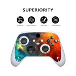 playvital Orange Star Universe Custom Vinyl Skins for Xbox Series S, Wrap Decal Cover Stickers for Xbox Series S Console Controller