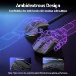 acer Wireless Gaming Mouse for Laptop, 24,000 DPI Wired Computer Gaming Mouse with 8 Programmable Buttons, Left & Right Hand, RGB Lighting Mice Gamer, Rechargeable, Long Battery Life for PC, Desktop