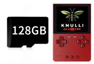 TRIM UI Brick Retro Game Console 128GB – 3.2” IPS High Resolution Display, High-Performance CPU, Compact & Portable, Multi-Emulator Support, Online Multiplayer, Play Anytime, Anywhere (Red-128GB)