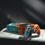 playvital Orange Star Universe Custom Vinyl Skins for Xbox Series S, Wrap Decal Cover Stickers for Xbox Series S Console Controller