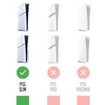 Vinyl Skin Underlay compatible with PS5 Slim Console (Disc & Digital) - Retro & Classic Designs - Premium 3M Vinyl - Custom Skins - Made in the UK