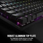 CORSAIR K70 CORE RGB Mechanical Wired Gaming Keyboard with Palmrest – Pre-Lubed MLX Red Linear Switches, SOCD, ABS Painted Keycaps, Sound Dampening, Media Control Dial, QWERTY UK – Black