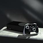 playvital Black Custom Vinyl Skins for Xbox Series S, Wrap Decal Cover Stickers for Xbox Series S Console Controller