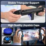 10 in 1 Accessories Kit for Playstation Portal, KOVA Carrying Case & TPU Skin Cover with Kickstand for PS5 Portal Console, Travel Shell with 2* Screen Protector & 4* Thumb Grip for PS Portal Handheld