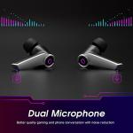 August EPG500 Wireless Gaming Earbuds with Dual-Mic ENC Noise Cancelling - Bluetooth 5.0 Earphones, Low-Latency, 40H Playtime with Charging Case, USB-C Charging for Sports, Meeting, PC, PS5, Switch