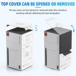 WOLIBEAR Magnetic Wraps for Xbox Series X Console Accessories, Cover Skin with Premium PU Leather, Magnetic Closure Wrap & TOP Cover for Xbox Series X, Full Protection