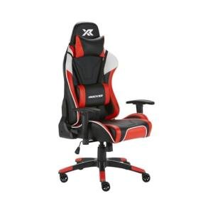 X-Rocker Agility Gaming Chair, Computer Chair with Headrest and Lumbar Support, Height Adjustable Gaming Chair with Swivel Seat for Office Home Working, Faux Leather & Adjustable Ergonomics - RED