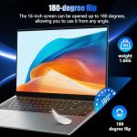 CHIFUYOU 16 inch Gaming Laptop 16GB RAM 1TB SSD Newest Business laptop computer N150 up to 3.6GHz, Win 11 Pro cheap laptop computer, 1920x1200P, 6000mAh, Backlit keyboard-Gray