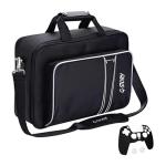 G-STORY Carry Case, Carrying Travel Case Compatible with PlayStation 5 Console,Travel Case Bag with Zinc Alloy Zippers for Console, Controllers and Accessories,Controller Skin*1