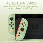 GeekShare Protective Case Compatible with Switch 2, PC Slim Dockable Skin Cover Compatible with Switch 2 Console and Game Console - Little Parrots