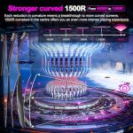 Minifire 24 Inch Curved Gaming Monitor 180Hz, Built in Speaker, FHD 1920x1080, Crosshair 1ms, sRGB130%, HDR, 1500R, FreeSync, 300cd/m², Frameless, HDMI＆DP Ports, VESA Compatible, Eye Care (MFG24C1)