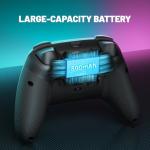 ECHTPower Wireless PC Gaming Controller - Hall Effect Joystick, 2.4G & Wired 1000Hz Polling Rate, 800mAh Battery, Adjustable Turbo/Vibration - for PC/Switch/iOS/Android