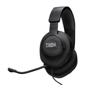 JBL Quantum 100M2 Wired Over-Ear Gaming Headset with JBL QuantumSOUND Signature and 3.5 mm Headphone Jack, Multi-Platform Compatibility, Detachable Mic, Mute Option, Black