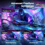 Minifire 24 Inch Curved Gaming Monitor 180Hz, Built in Speaker, FHD 1920x1080, Crosshair 1ms, sRGB130%, HDR, 1500R, FreeSync, 300cd/m², Frameless, HDMI＆DP Ports, VESA Compatible, Eye Care (MFG24C1)