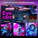 Minifire 24 Inch Curved Gaming Monitor 180Hz, Built in Speaker, FHD 1920x1080, Crosshair 1ms, sRGB130%, HDR, 1500R, FreeSync, 300cd/m², Frameless, HDMI＆DP Ports, VESA Compatible, Eye Care (MFG24C1)