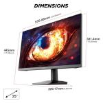 KOORUI G2511P 25 Inch Gaming Monitor,200Hz, Fast IPS, Full-HD 1080P, 1ms, Adaptive Sync, VESA Mountable, HDMI/DP, Low Blue Light, 99% SRGB