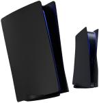 Plates for PS5 Playstation Disc Edition, Replacement Black Faceplates Covers for Disc Edition Console Skin Shell Side Plates