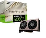 MSI GeForce RTX 5060 Ti 16G INSPIRE 2X OC Graphics Card - RTX 5060 Ti GPU, 16GB GDDR7 (28Gbps/128-bit), PCIe 5.0 - DUAL-Fan Thermal Design (2 x STORMFORCE FAN) - HDMI 2.1b, DisplayPort 2.1b