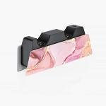 PlayVital Cosmic Pink Gold Marble Effect Full Set Skin Decal for ps5 Console Disc Edition,Sticker Vinyl Decal for ps5 Controller & Charging Station & Headset & Media Remote