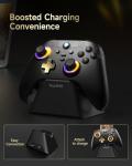 EasySMX PC Controller, Enhanced Wireless Bluetooth Pro Game Controller with Charging Dock/RGB Backlit/Hall Sensor,No Stick Drift No Dead Zone, Windows PC, Android, Steam, Switch, iOS