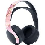 PlayVital Cosmic Pink Gold Marble Effect Full Set Skin Decal for ps5 Console Disc Edition,Sticker Vinyl Decal for ps5 Controller & Charging Station & Headset & Media Remote