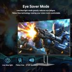 KTC Gaming Monitor 27 Inch | 2K@200Hz (Overlocking 210Hz) | Built-in Speakers | Fast IPS Panel | 1ms Response Time (MPRT) | HDR400 | Adaptive Sync | 131% sRGB, 101% DCI-P3, ΔE＜2