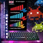 PC Gaming Keyboards SUMVISION SEEKER DESTROYER 60% Percent Pro Gaming Keyboard Wired USB Mini Compact Backlit Mechanical Feel Apple Mac Windows 11 PC PS5 Xbox Series X/S (FREE UK TECH SUPPORT)