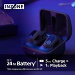 Sony INZONE Buds - True Wireless Gaming Earbuds, 360 Spatial Sound, Light Weight, Comfortable Fit, Active Noise Cancelling, AI Microphone, 24hr Battery, Low Latency Dongle, PC & PS5 Compatible - Black