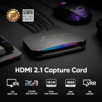 AVerMedia GC553G2 Live Gamer ULTRA 2.1 - 4K60 USB Capture Card with 4K144 & 1080p360 Passthrough, HDMI 2.1, VRR, Plug & Play, Low Latency Streaming for PS5, Xbox, Switch, OBS, Mac, Windows 11, PC