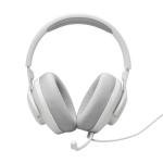JBL Quantum 100M2 Wired Over-Ear Gaming Headset with JBL QuantumSOUND Signature and 3.5 mm Headphone Jack, Multi-Platform Compatibility, Detachable Mic, Mute Option, White