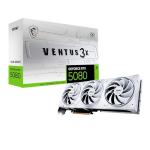 MSI NVIDIA GeForce RTX 5080 16G VENTUS 3X OC WHITE Carte Graphique - 16 Go GDDR7 (30 GB/s /256 Bits), PCIe 5.0 - Triple Ventilateur (3X Ventilateurs TORX 5.0), HDMI 2.1b, DisplayPort 2.1b