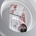 playvital Full Set Skin Sticker for ps5 Slim Console Disc Edition (The New Smaller Design), Vinyl Skin Decal Cover for ps5 Controller & Headset & Charging Station & Media Remote - Clown Hahaha