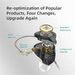 Yinyoo KZ EDX PRO in Ear Monitor Earphones, EDX PRO Wired in-Ear Earbuds HIFI Deep Bass Sound Headphones with 1DD New 10mm Dynamic Driver Over-Ear Headset for Musician Stage (Black, No mic)