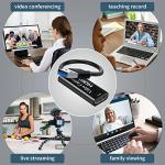 Papeaso 4K HDMI to USB capture card, Full HD 1080p video capture device, HDMI Video Game Capture for Editing Video/Games/Streaming/Online Teaching(Black)