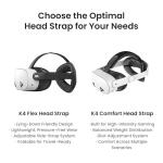 KIWI design K4 Head Strap Compatible with Meta Quest 3S/ Quest 3 VR Headset Accessories for Quest 3/3S Comfort Elite Strap NOT for Meta Quest 2