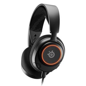 SteelSeries Arctis Nova 3 - USB-C Gaming Headset for PC, PS4, PS5 & Switch - RGB Lights - Hi-Fi Drivers - 360° Spatial Audio - AirWeave Memory Foam Earcups - Super Lightweight - ClearCast Gen 2 Mic