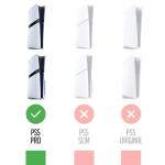 PS5 Console Logo Underlay Vinyl Skin & DualSense Controller Logo Skin Bundle - Retro & Classic Designs - Premium 3M Vinyl - Custom Skins - Made in the UK (PS5 Pro)