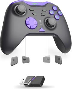PXN P5 8K Gaming Controller – 8K Chip, 2000Hz Polling, Capacitive Joysticks, Hall Triggers, 4 Macros, Turbo Function, 2.4 GHz Wireless PC Controller – For PC/Switch/Steam Deck/Android/iOS
