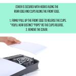 PS5 Console Logo Underlay Vinyl Skin & DualSense Controller Logo Skin Bundle - Retro & Classic Designs - Premium 3M Vinyl - Custom Skins - Made in the UK (PS5 Pro)