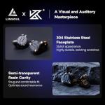 Linsoul KZ ZS10 Pro, 4BA+1DD 5 Driver in Ear Monitor, HiFi Wired Earbuds, Gaming Earbuds, Hybrid IEM Earphones with Stainless Steel Faceplate, Recessed 2 Pin Detachable Cable(Without Mic, Dark Black)