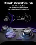 PXN P5 8K Gaming Controller – 8K Chip, 2000Hz Polling, Capacitive Joysticks, Hall Triggers, 4 Macros, Turbo Function, 2.4 GHz Wireless PC Controller – For PC/Switch/Steam Deck/Android/iOS