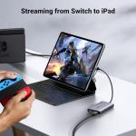 UGREEN Video Capture Card HDMI to USB C Streaming Device 2K@30Hz 1080P@60fps Game Record 4K Passthrough Loop-out Compatible for Quest 3/3s PS5 PS4 Xbox Series X Switch iPad DSLR Camera Mac Laptop PC